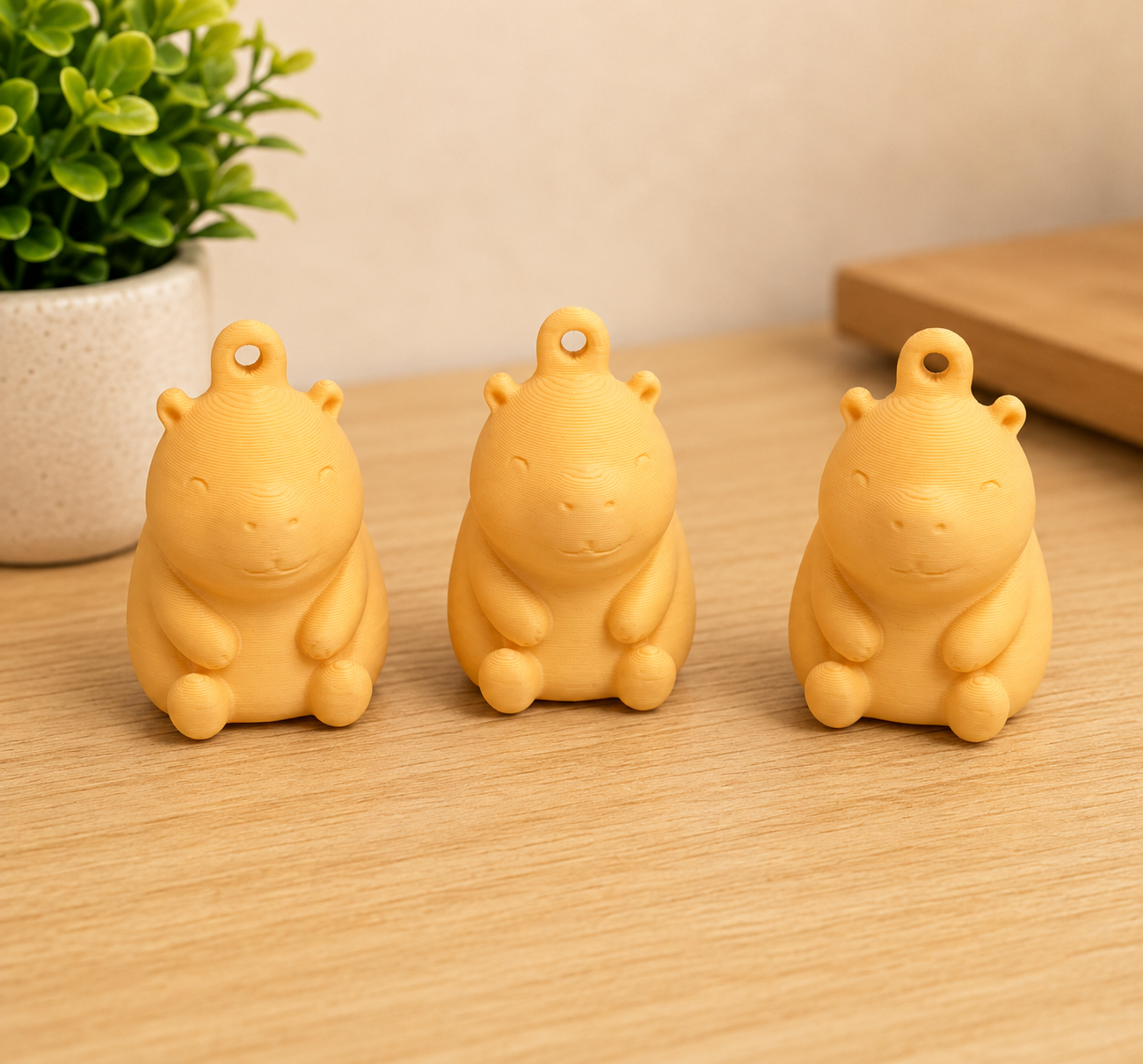 llavero capibara 3D